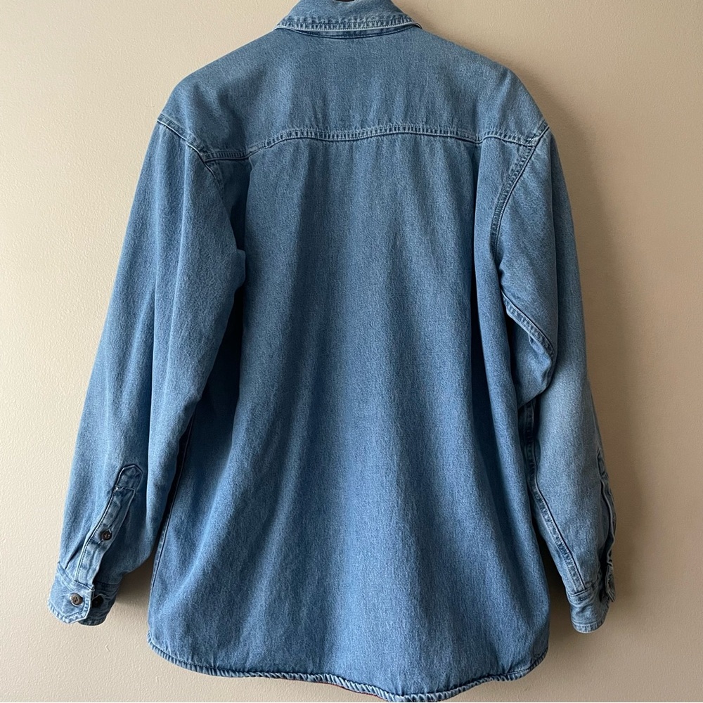 Vintage Denim Blanket Lined Jacket Shacket Men’s M - Picture 2 of 7